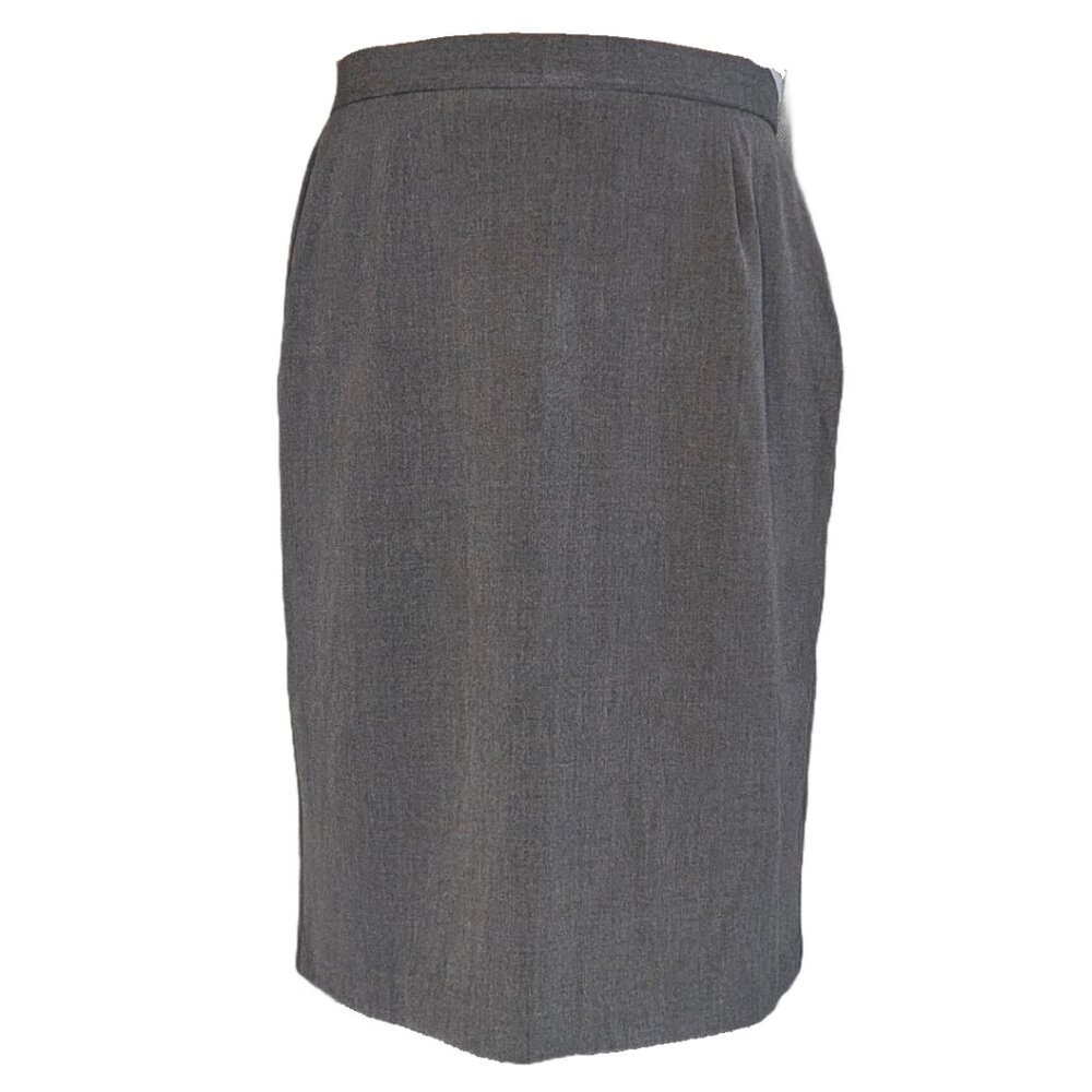 Briggs New York Long Gray Pencil Skirt Sz 8